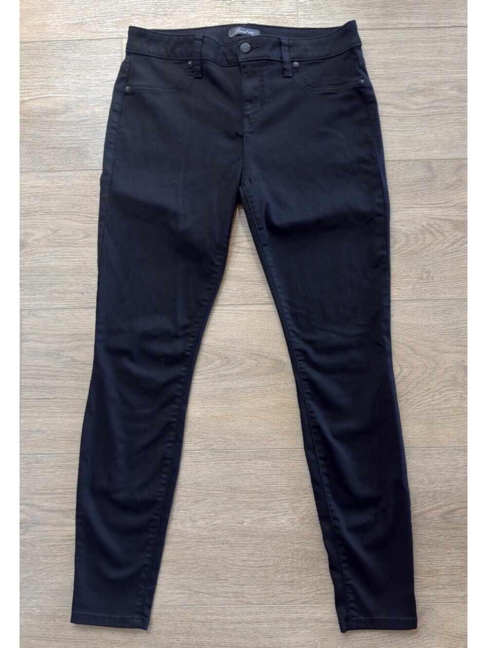 Level 99 Mid Rise Ultra Skinny Black Stretch Denim Womens Jeans 29 RN99299